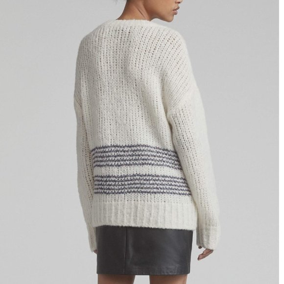 Rag & Bone Iceland Striped Wool Blend Sweater - Picture 3 of 8